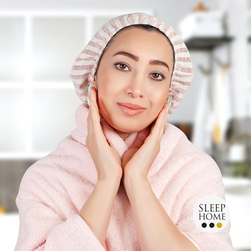 حوله کلاهی ارگانیک Pink Leo