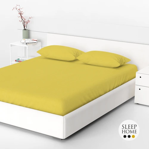 نیم ست ملحفه Deep Yellow دو نفره