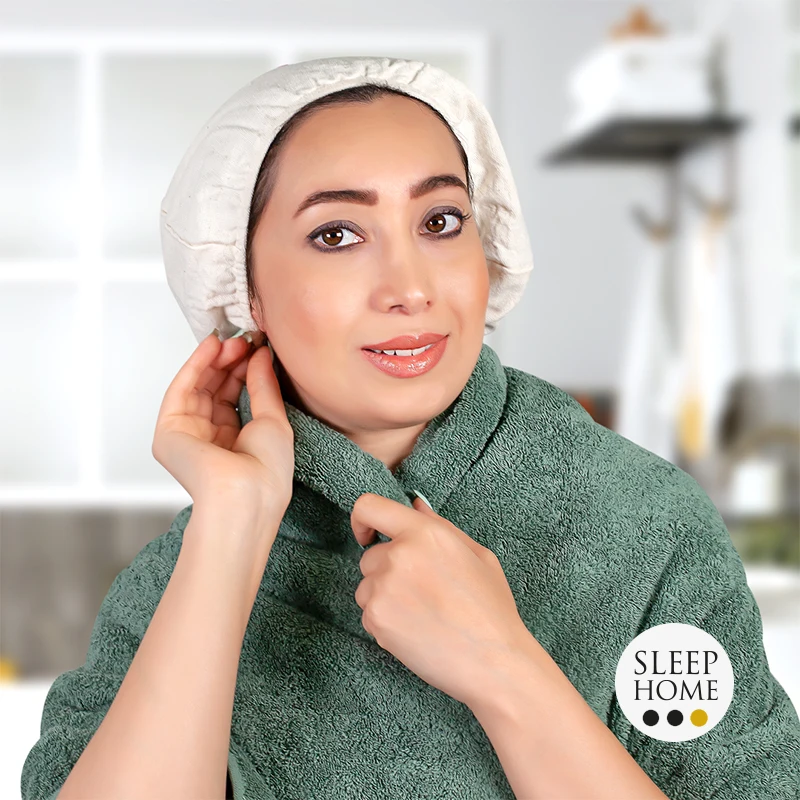 حوله کلاهی ارگانیک Cream Leo